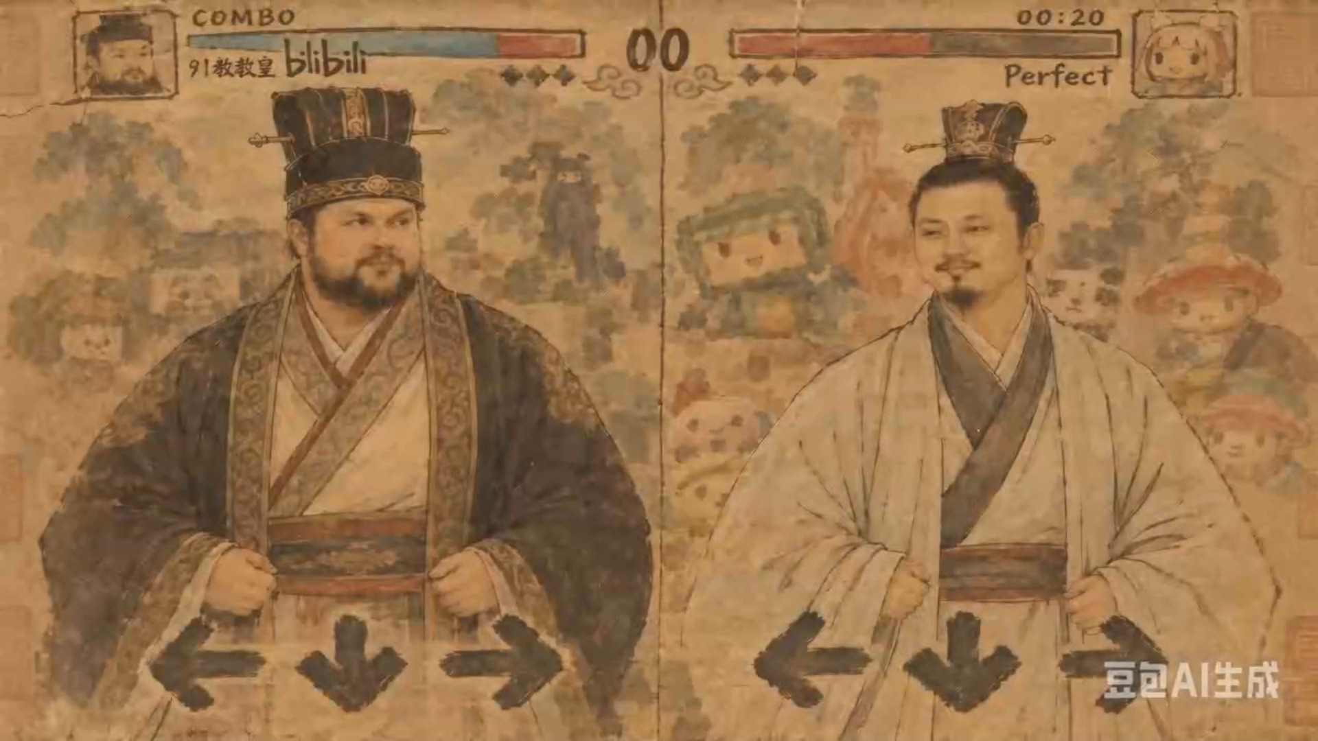 闹吃VS古振新 但是古文版