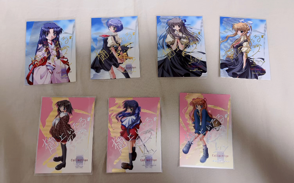 至签名卡/神尾观铃/神奈/雾岛佳乃/远野美刴/川澄舞/美坂栞/泽渡真琴