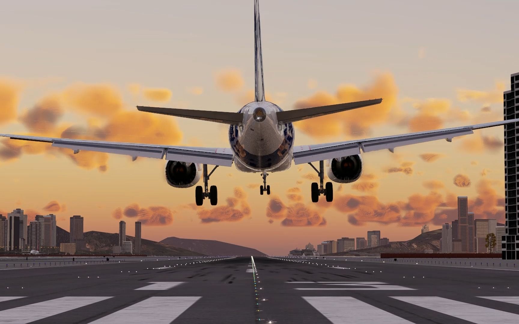 空客a320neo降落启德机场