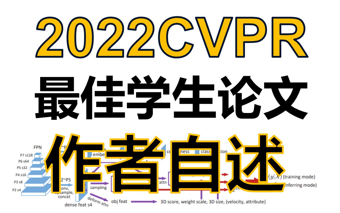 CVPR 2022 Best student paper作者Hansheng Chen自述论文架构哔哩哔哩bilibili