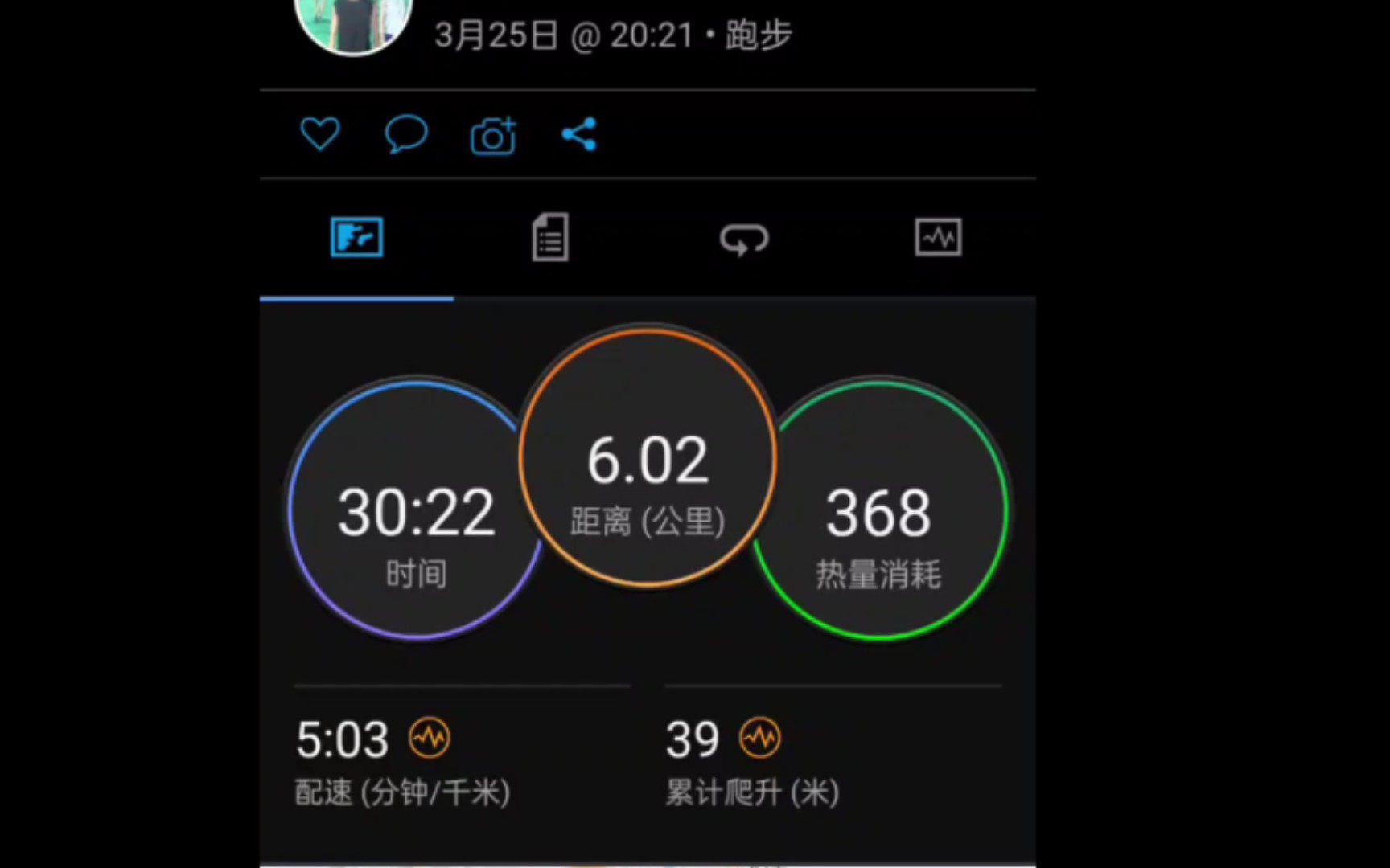 25 运动记录 跑步6km 有氧半小时 遇到一个尴尬的事 跑起步会有磨裆的