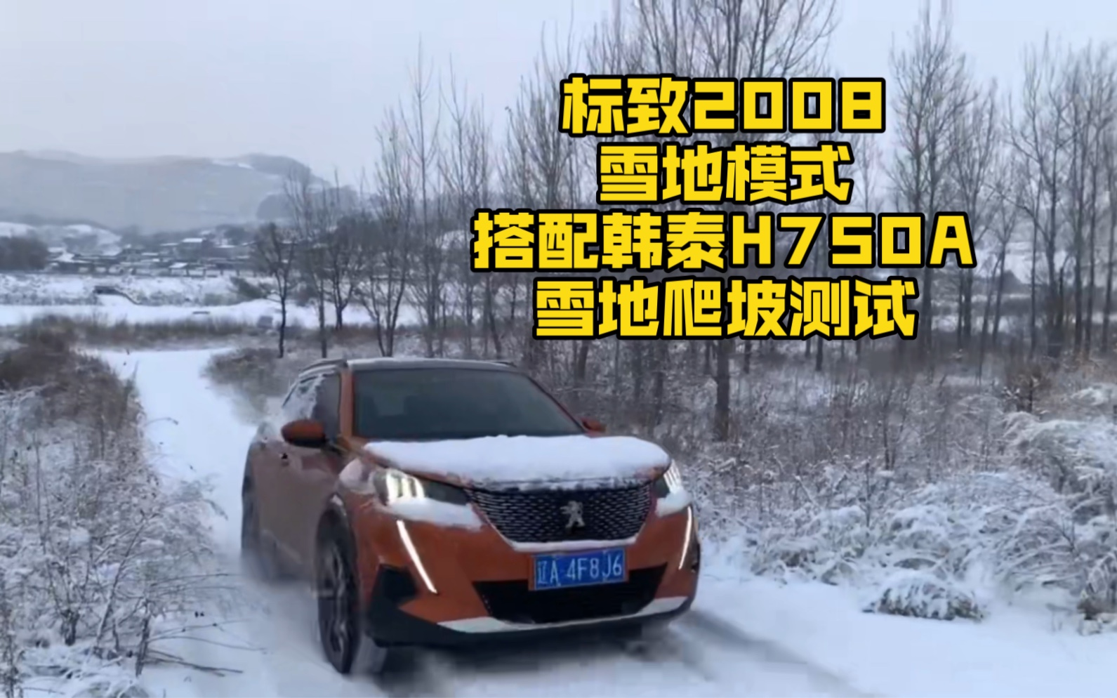 不一样的前驱车,标致2008雪地爬坡测试.2023最后一周完美收官.哔哩哔哩bilibili