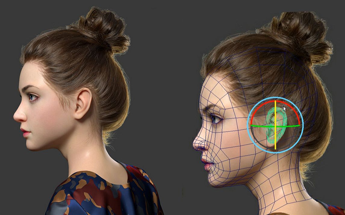 【maya人物建模】maya人物头部布线超详细讲解,maya人物建模零基础
