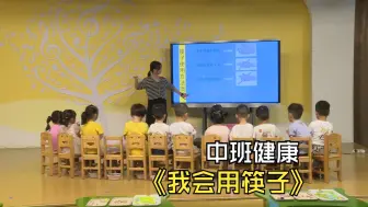 Download Video: 2024幼儿园优质公开课中班健康《我会用筷子》