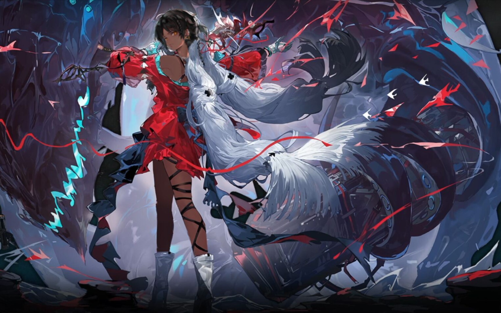 方舟二周年直播聊天群里出现的吊图