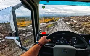 Скачать видео: 【第一视角】挪威烂路越野驾驶！Offroad test of the new Volvo POV Truck Driving Norway