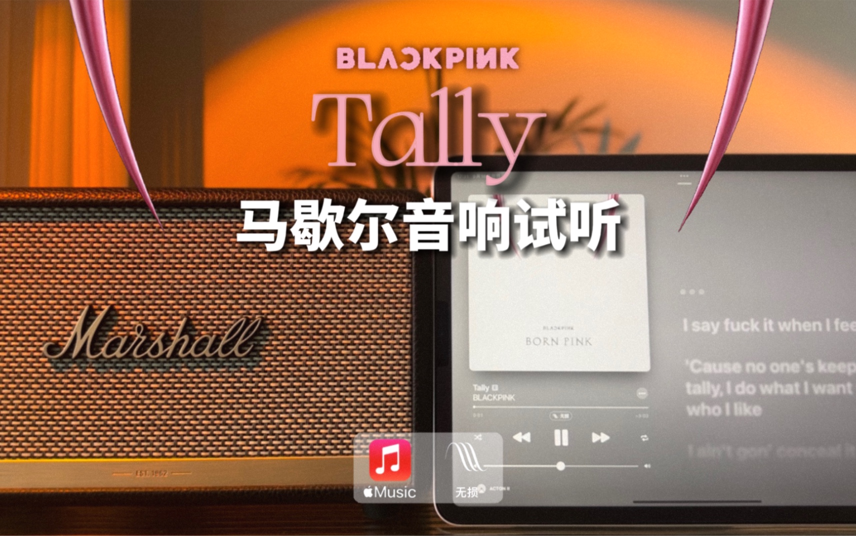 [图]马歇尔音响试听｜Tally - BLACKPINK｜BORN PINK