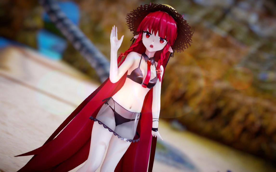 【明日方舟mmd黑曜石节】泳装红豆 - 彗星ハネムーン