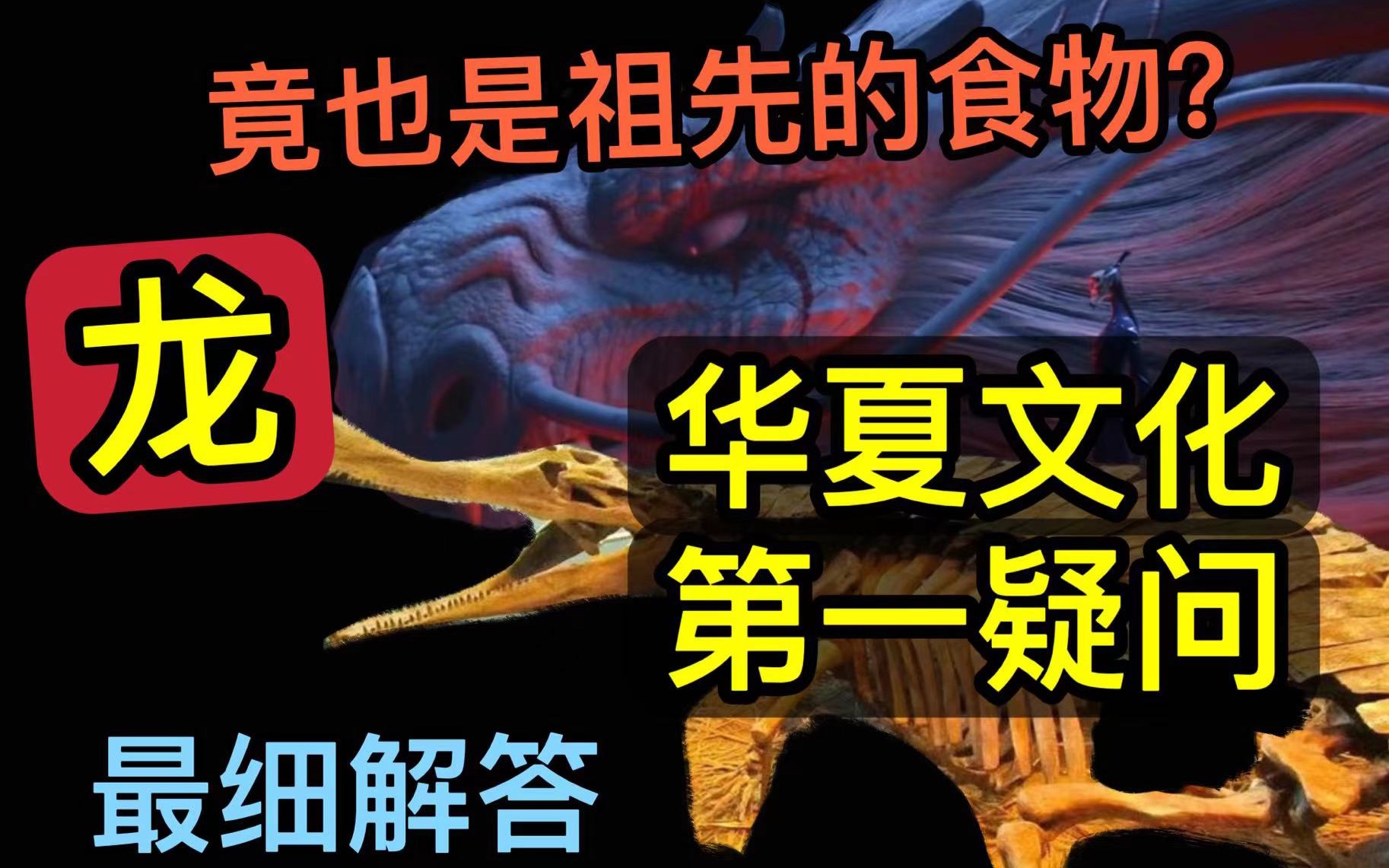 龙真实存在过,并且是祖先们的食物和宠物?一个视频让你了解华夏真正的龙文化!哔哩哔哩bilibili