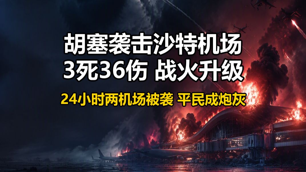 胡塞武装袭击沙特两座机场，3死36伤。