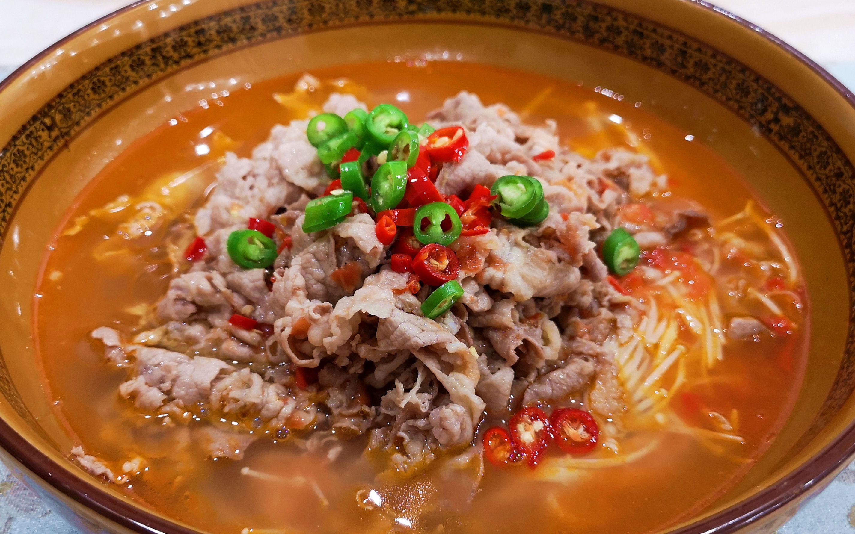 想吃酸汤肥牛,不用下饭店,配方比例详解,酸辣爽口,越吃越上瘾_哔哩