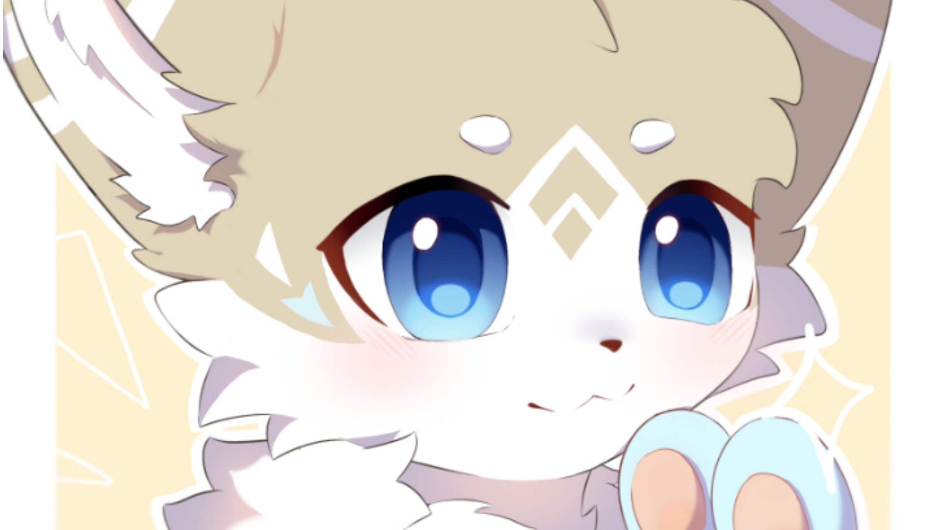 [兽设绘画过程] 30秒摸完一张头像