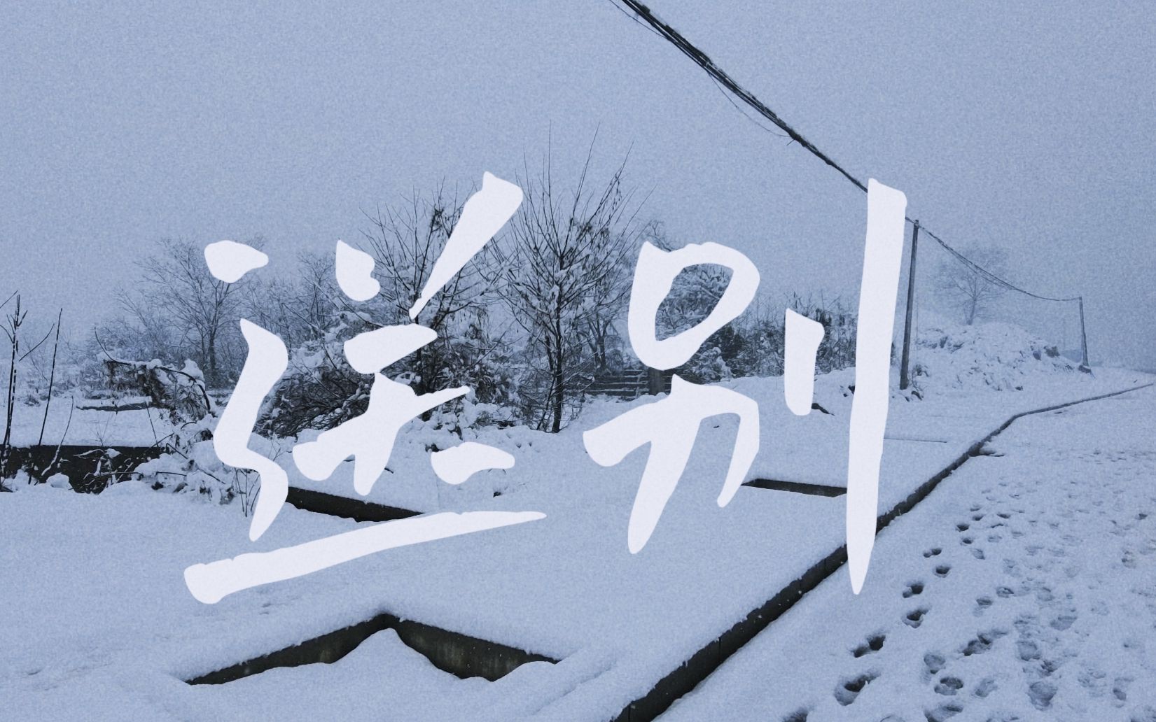 就着雪景,唱一首《送别》,祝离家远行的你们一路平安.