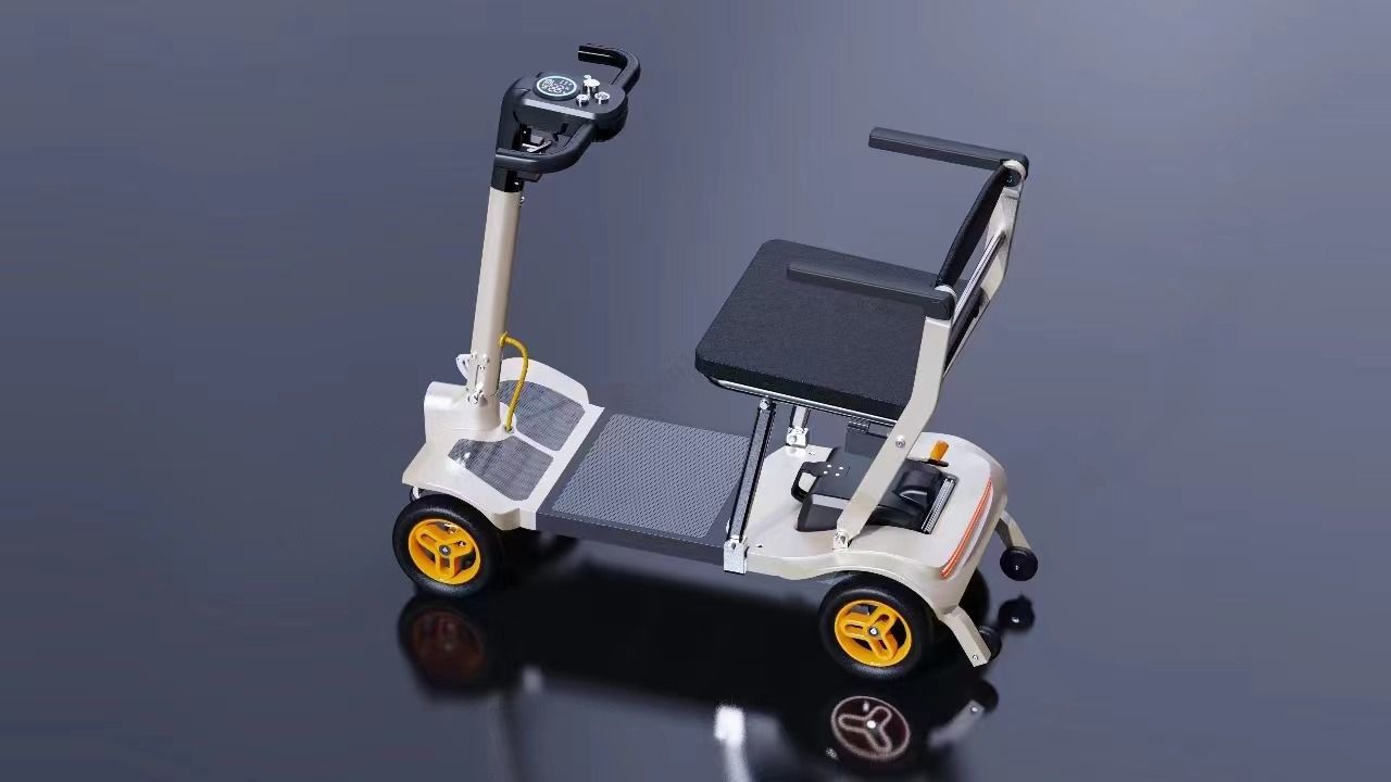 小飞哥203电动轮椅代步车, 扶手上抬,侧面上下车测评演示