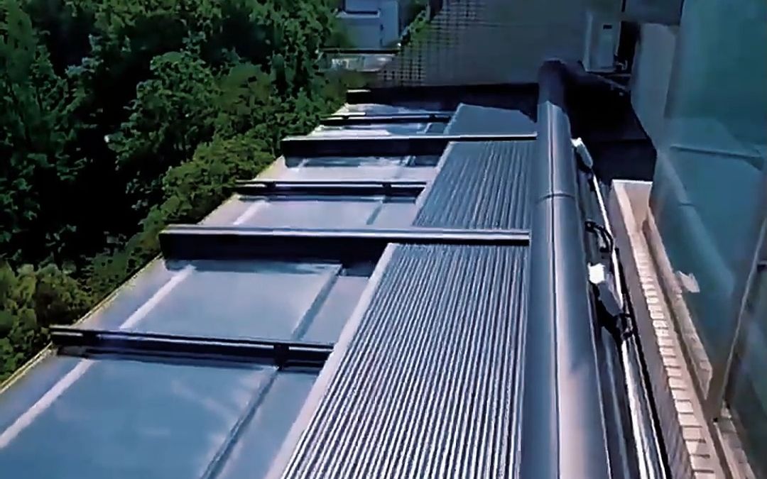 阳光房搭建好了,一定要试试遮阳隔热防风防雨防紫外线的铝合金天幕