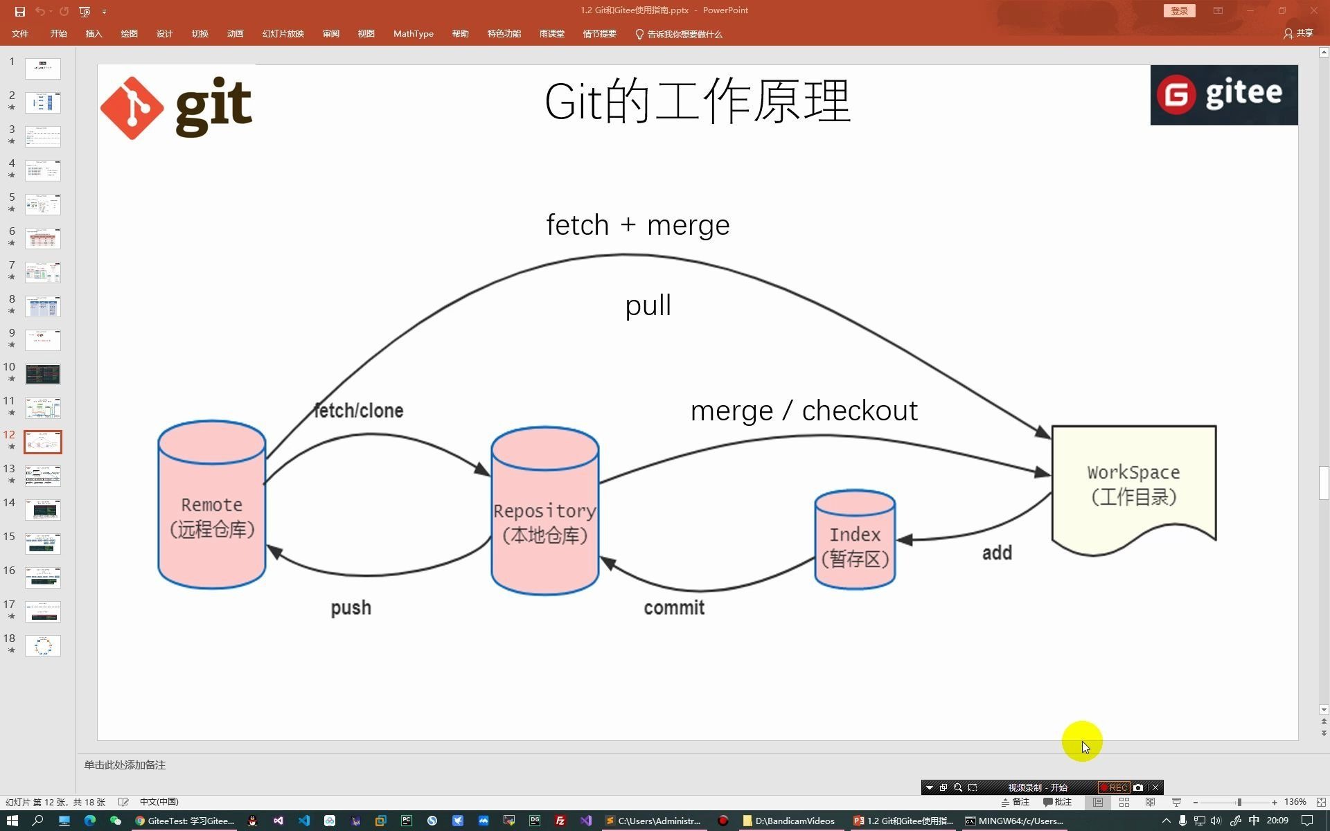 Git使用教程09更新我的本地仓库之pull和fetch+merge命令哔哩哔哩bilibili