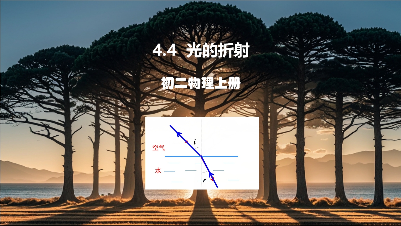 初二物理上册——4.4光的折射哔哩哔哩bilibili