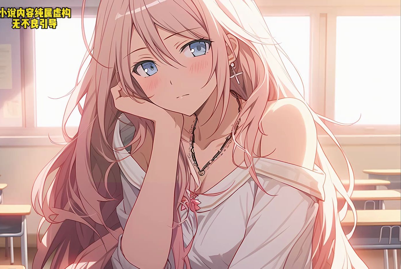 我的美女同桌喜欢穿吊带袜 ,上课的时候总把裙子撩起来