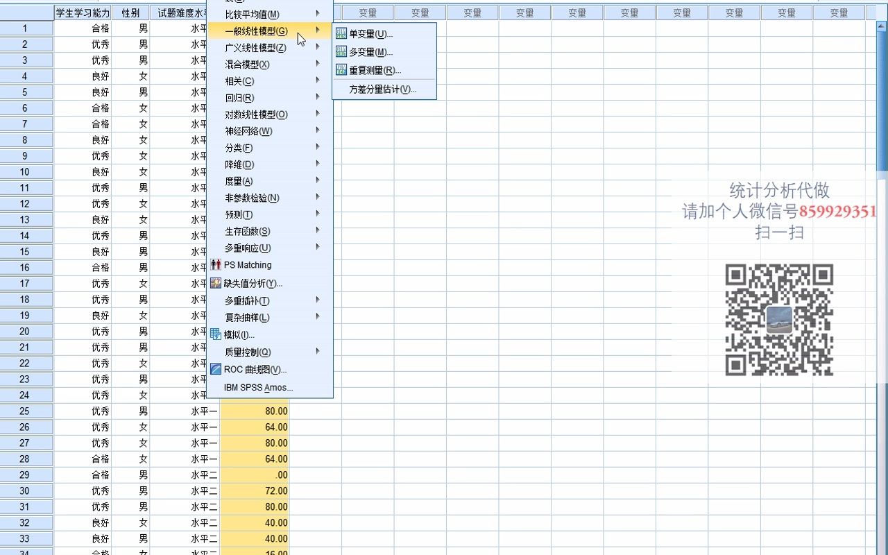 SPSS多因素方差分析2三因素方差分析涉及简单简单效应交互效应哔哩哔哩bilibili