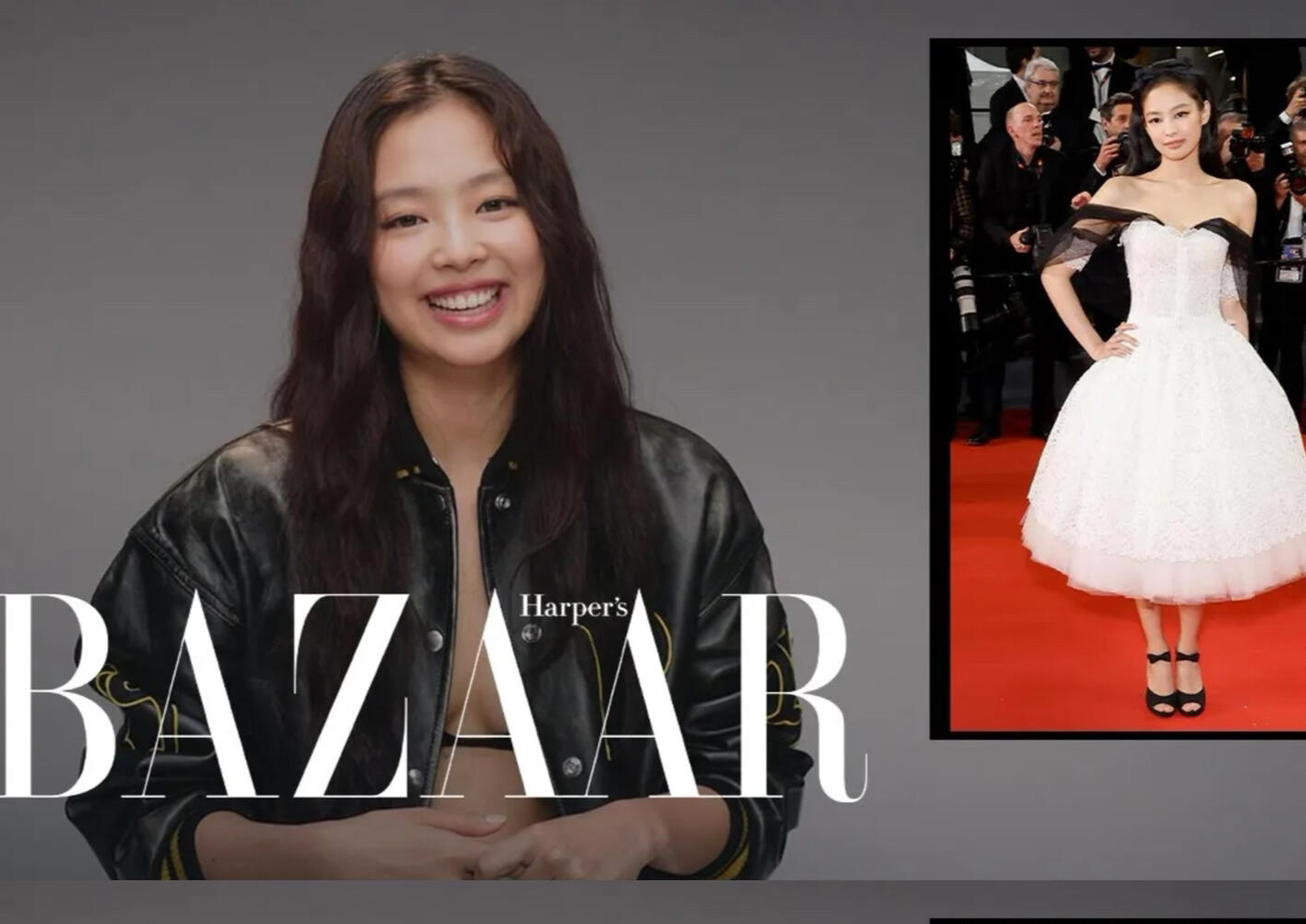 JENNIE最新Harper's Bazaar US杂志采访视频哔哩哔哩bilibili