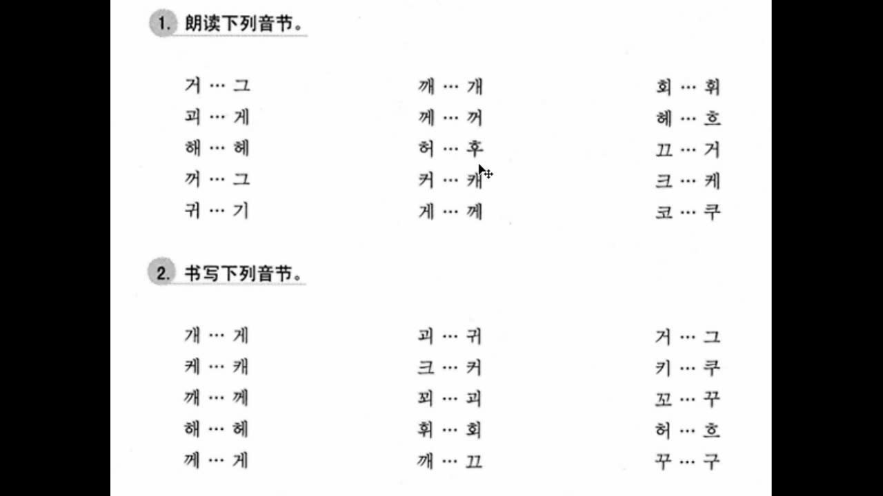 韩国语入门学习 韩语字母表读音哔哩哔哩bilibili