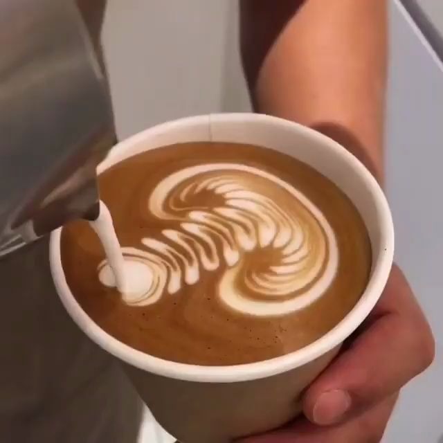 Spectrum Latte Art 8盎司纸杯树叶拉花哔哩哔哩bilibili