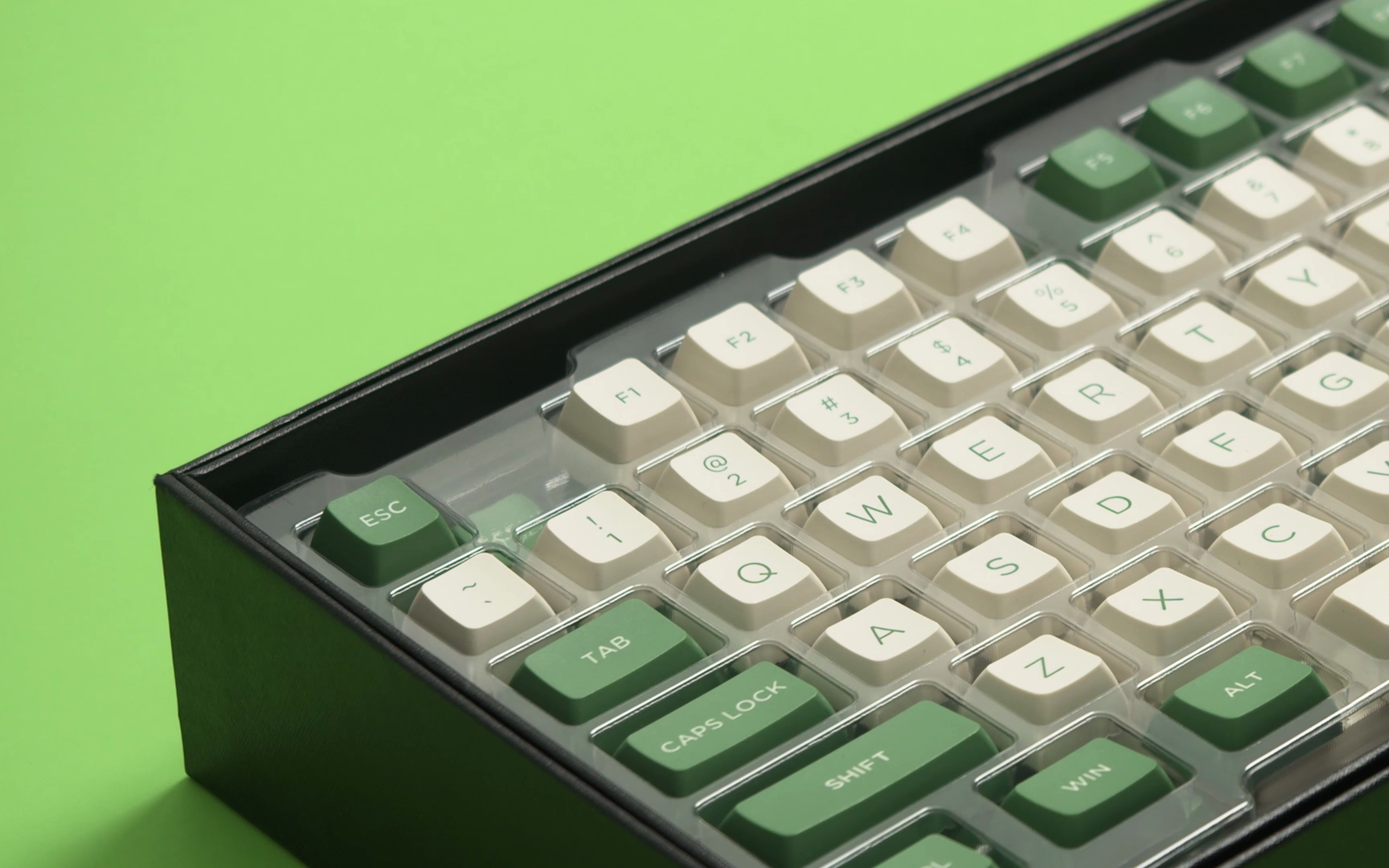 红豆抹茶osa pbt二色键帽