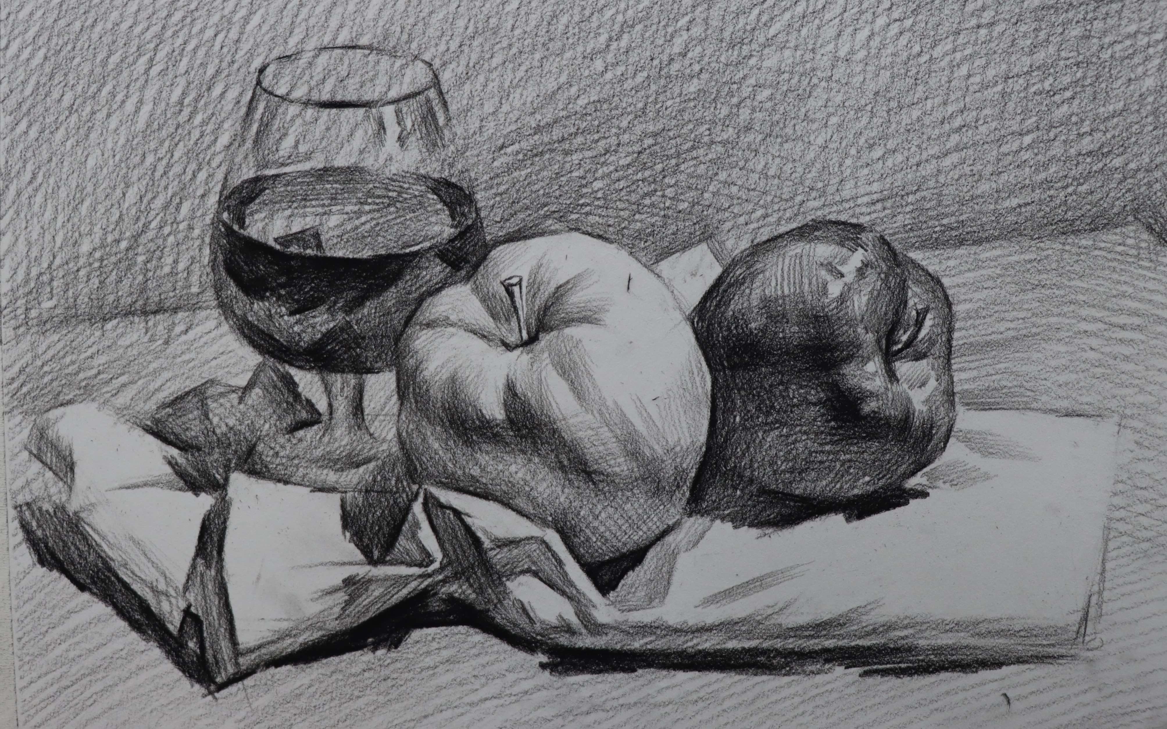 [素描静物]1素描静物大咖陈平老师,友情赞助素描静物,写生照片基础