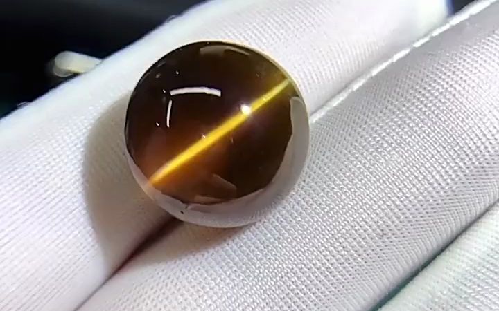 20克拉 大颗粒无烧金绿猫眼石裸石戒面戒指吊坠蜜糖色干净体