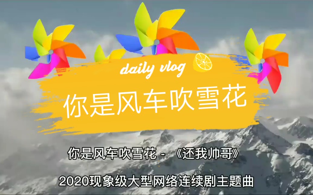 【肖战】你是风车吹雪花《还我帅哥》2020现象级大型网络连续剧主题曲哔哩哔哩bilibili