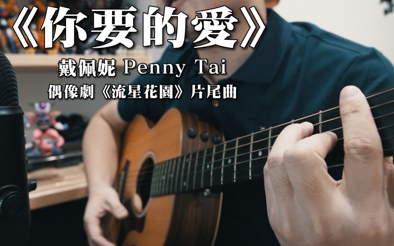 戴佩妮 Penny Tai 《你要的爱》|偶像剧《流星花园》片尾曲|NICK老师吉他简单弹唱 Easy Acoustic Cover 吉他谱哔哩哔哩bilibili