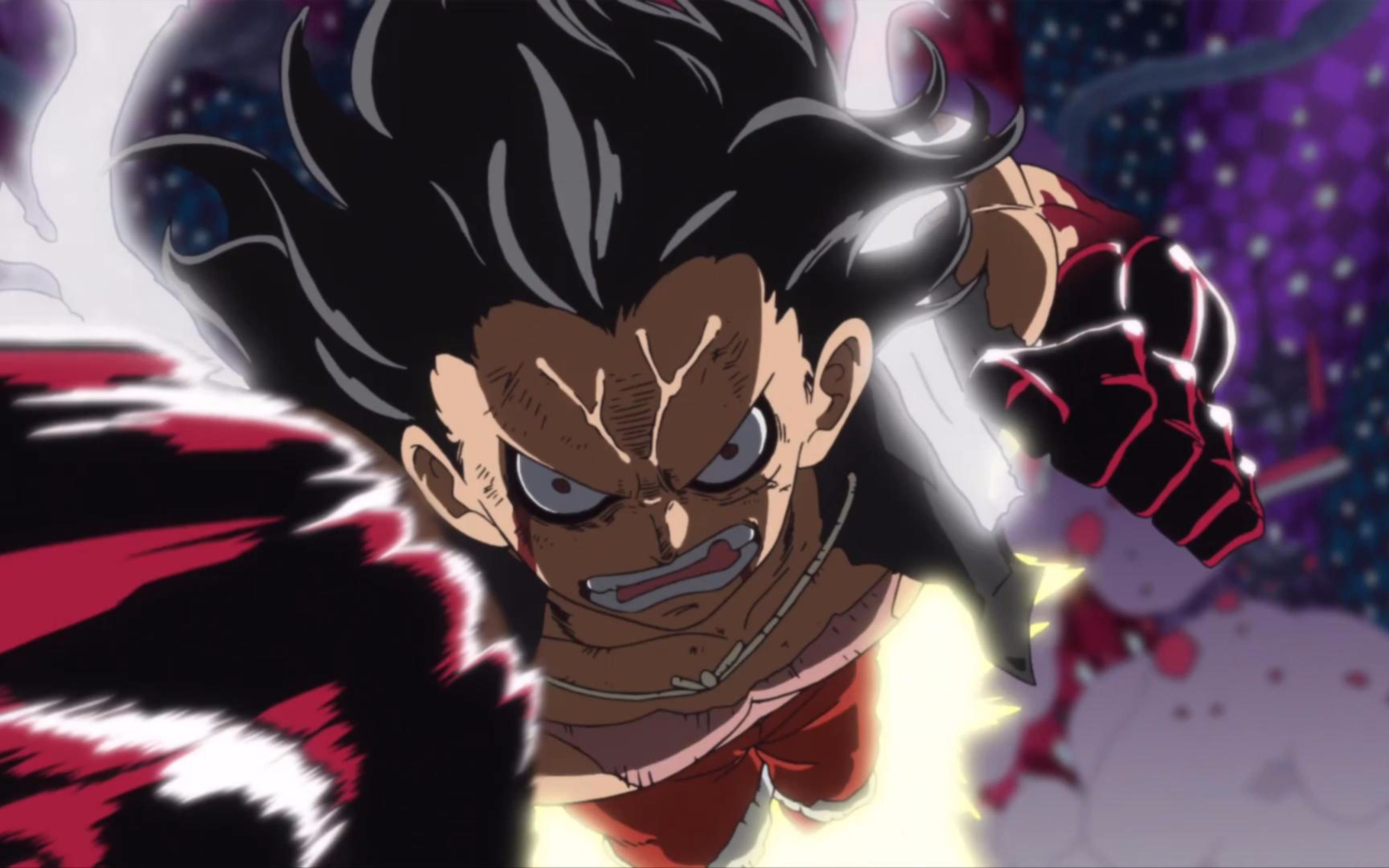 "剪掉所有对话"蛇人路飞vs卡二,张力拉满!海贼王最精彩的战斗