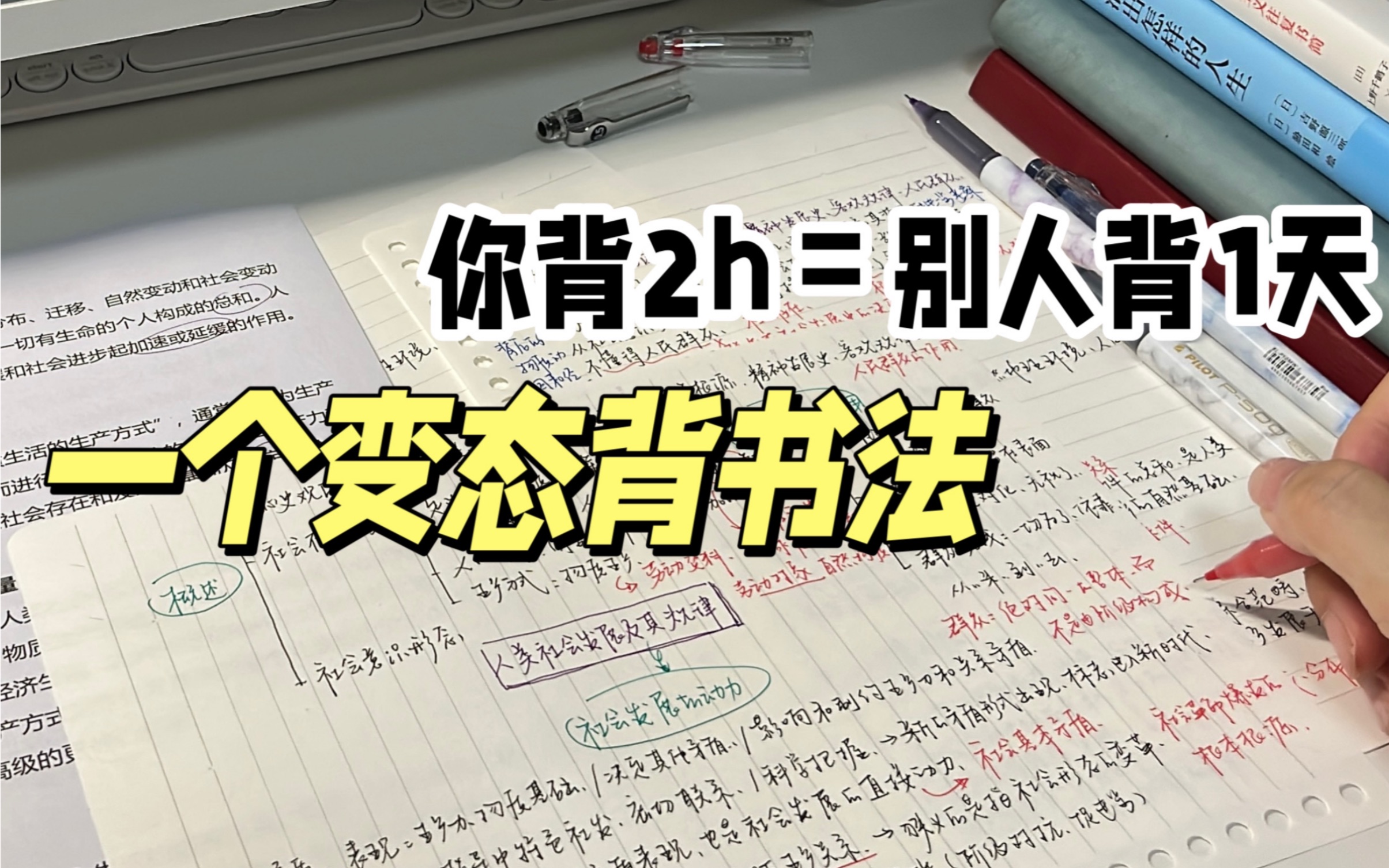 [图]一个很变态但有用的背书方法！备考党别错过！！