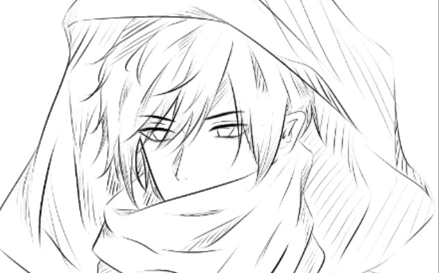 王者荣耀里:澜朋友的绘画过程,入门比较简单,因为没有上色_哔哩哔哩