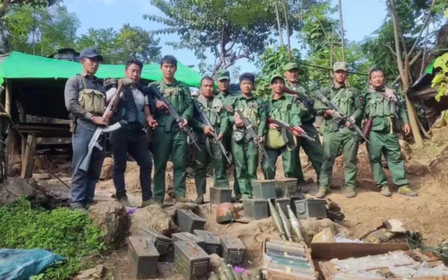 缅军在勐古地区一指挥部被同盟军占领