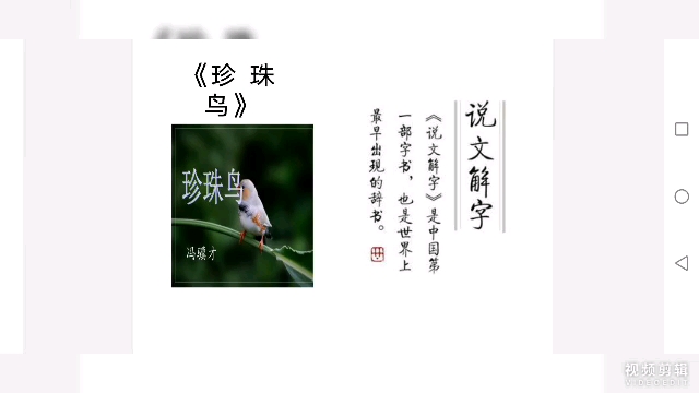 小学语文五年级,珍珠鸟哔哩哔哩bilibili