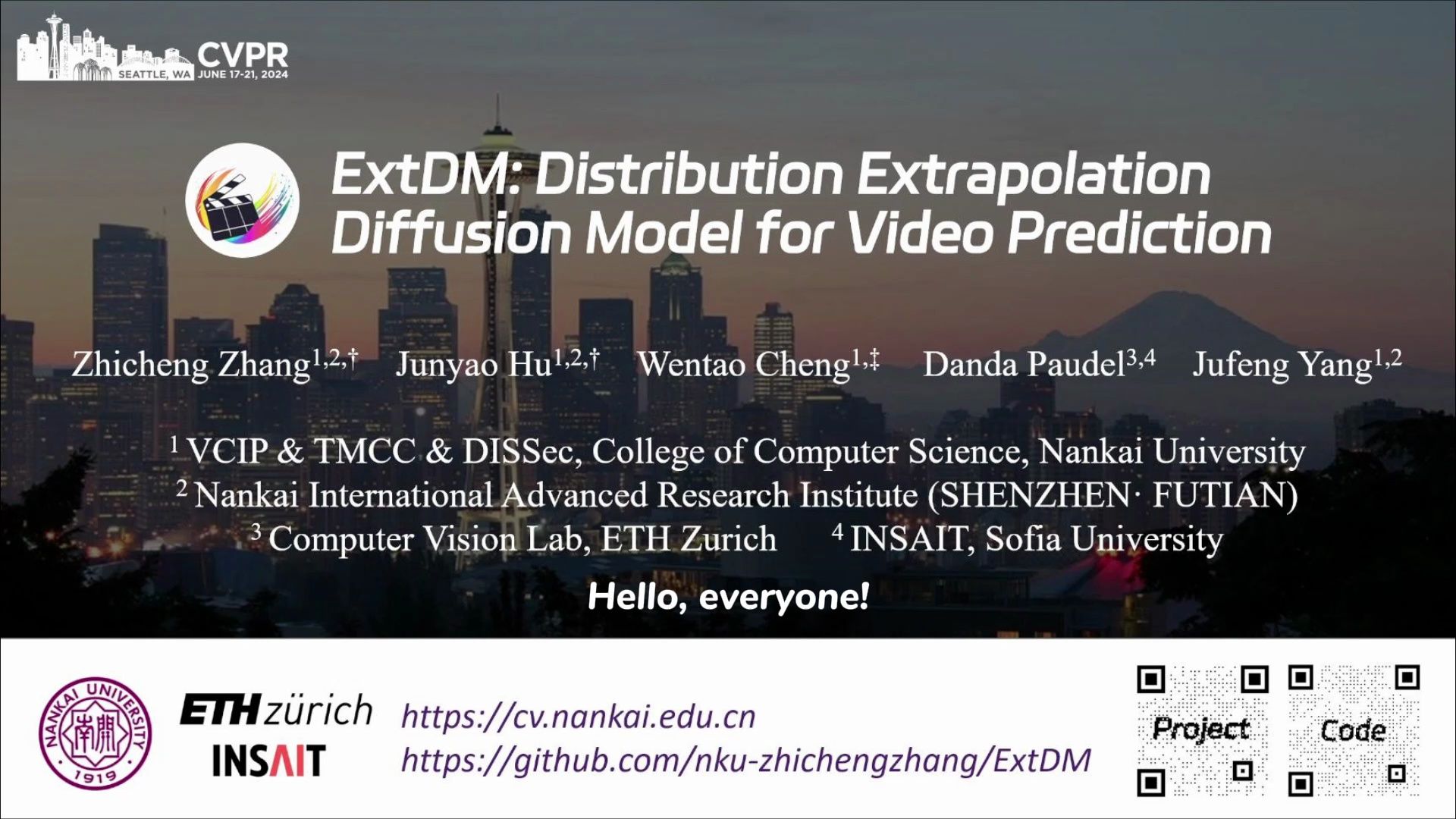 CVPR24 | ExtDM: Distribution Extrapolation Diffusion Model for Video Prediction哔哩哔哩bilibili