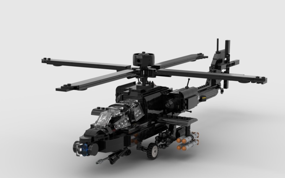 [原创moc]乐高阿帕奇ah64