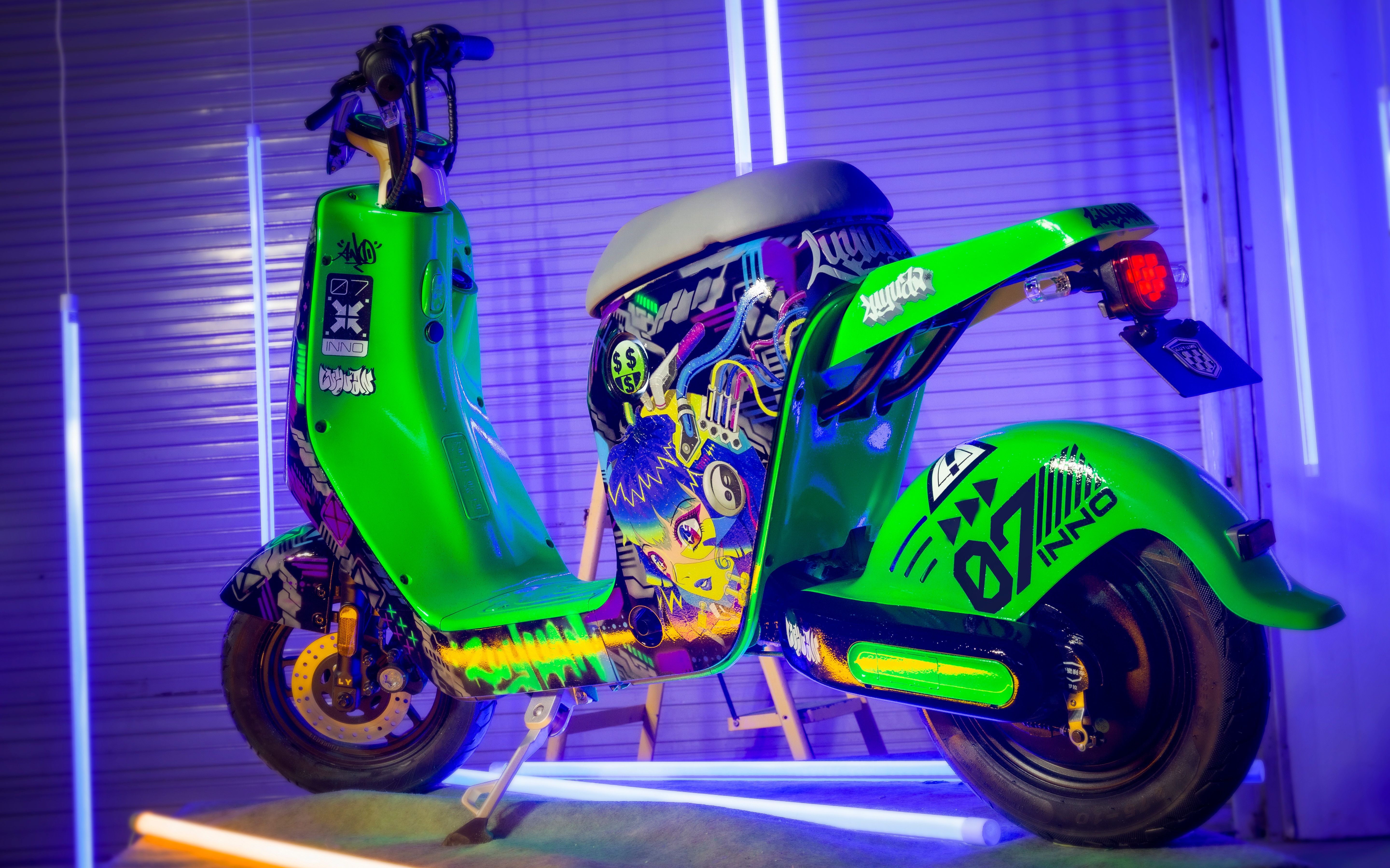 涂鸦艺术家ano x 绿源液冷电动车,跨界联乘潮酷来袭!