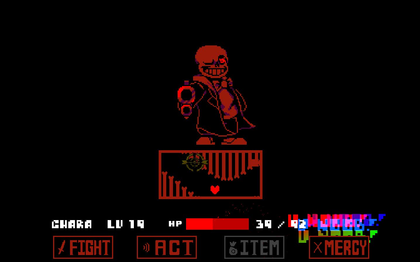 【oversave-tale】子弹地狱一阶段过关(水)_传说之下