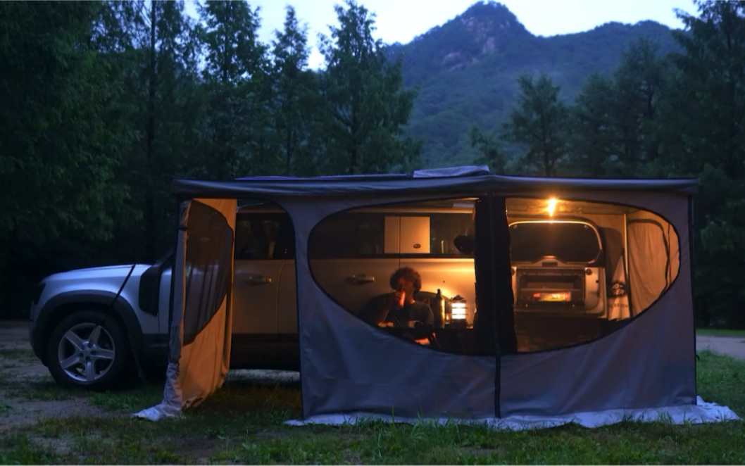 自驾游床车户外露营精致营地生活