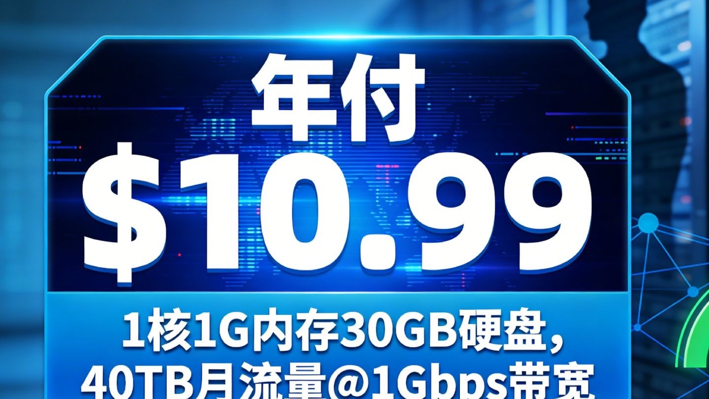 ColoCrossing最新促销:美国加拿大便宜VPS年付$10.99,1核1G内存30GB硬盘,40TB月流量@1Gbps带宽