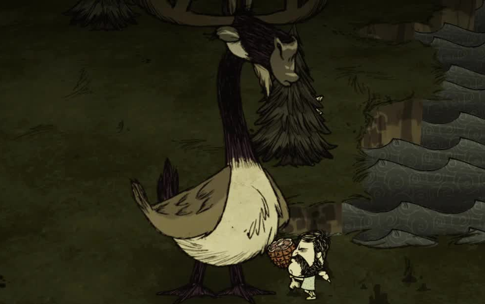 饥荒联机无伤走位快速击杀大鹅