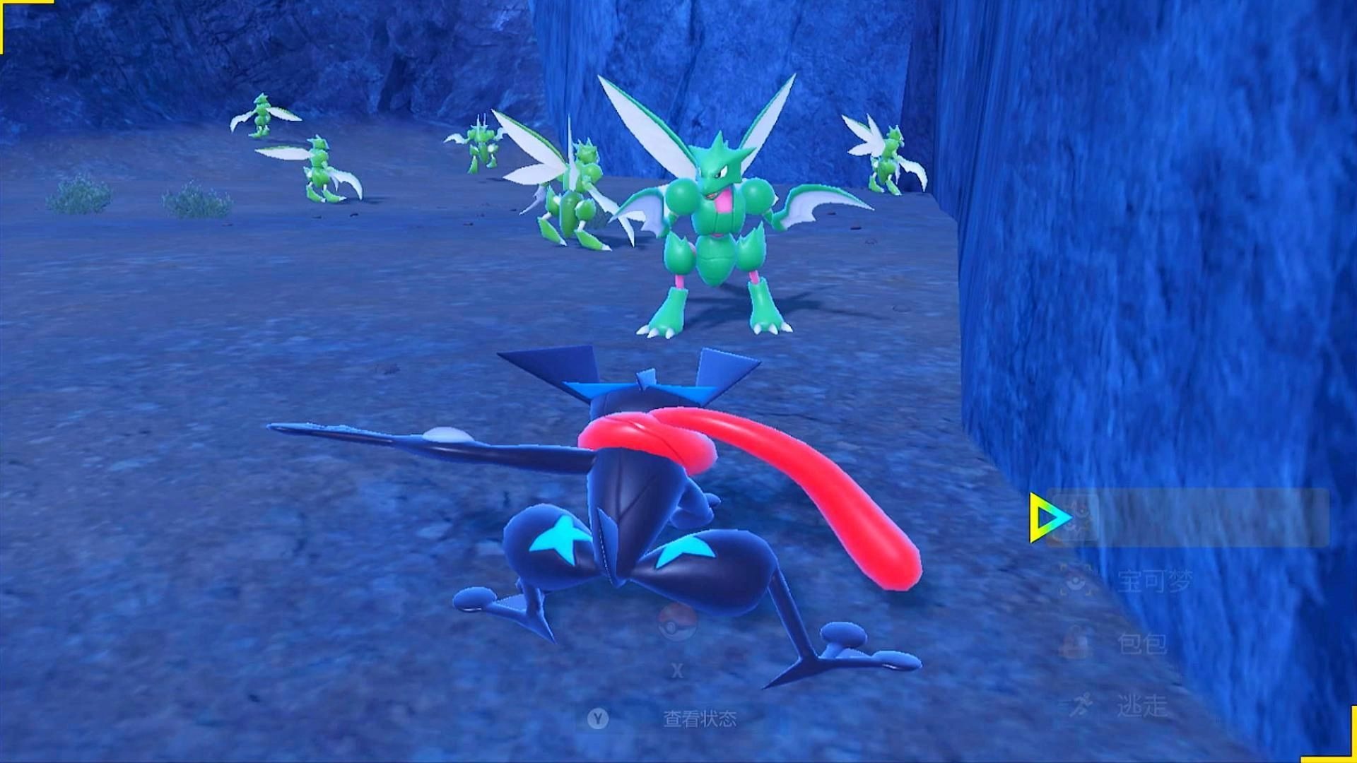 这运气绝了,结果就刷出一只闪光的飞天螳螂,就让它进化成巨钳螳螂吧