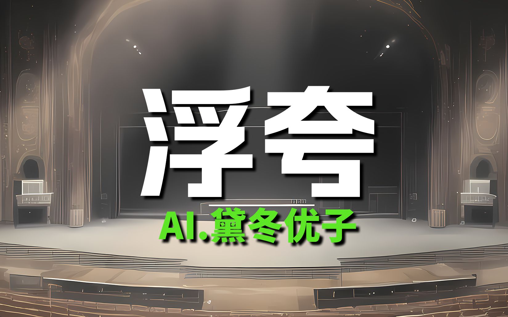 [AI.黛冬优子]浮夸哔哩哔哩bilibili