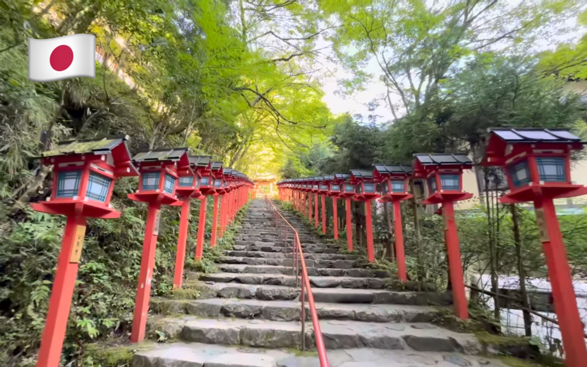 【超清】夏季漫步游日本京都贵船神社|祭祀京都水源的守护神的神社哔哩哔哩bilibili