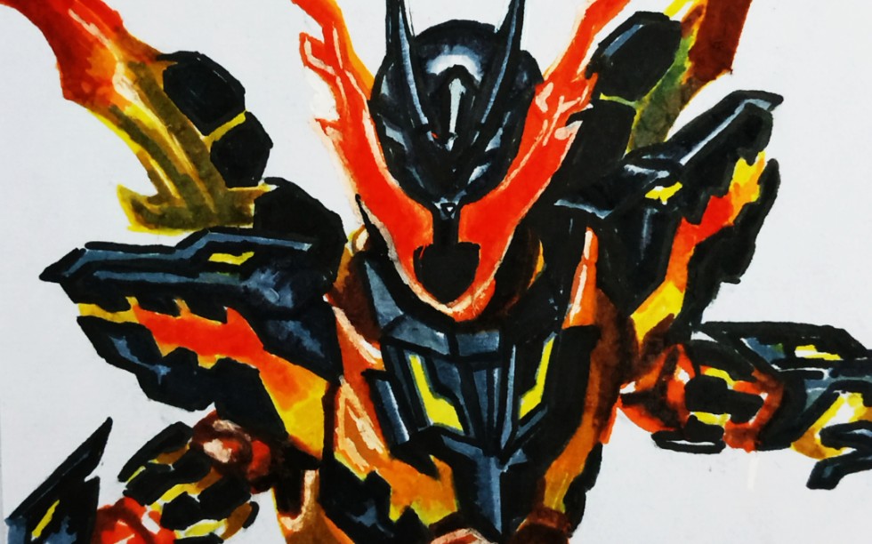 手绘假面骑士build冰火两重天岩浆龙我已经战无不胜了无瘪不吃雾