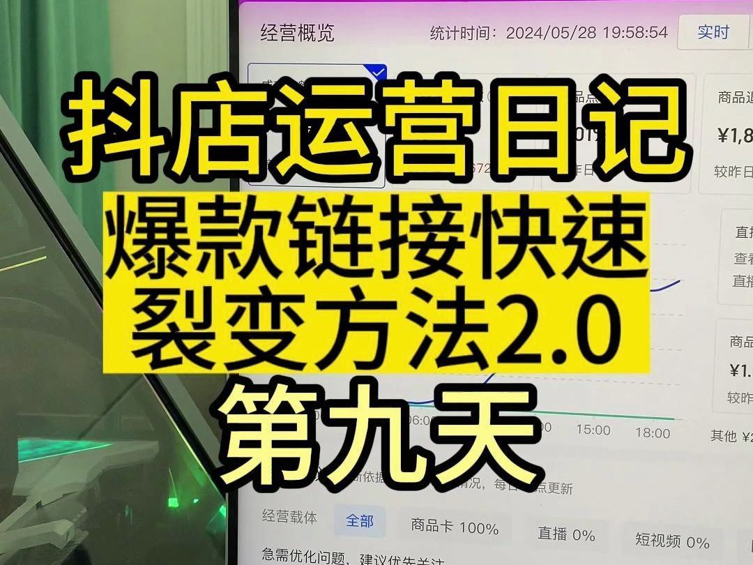 抖店运营日记第9天(爆款链接快速裂变的方法已更新)哔哩哔哩bilibili