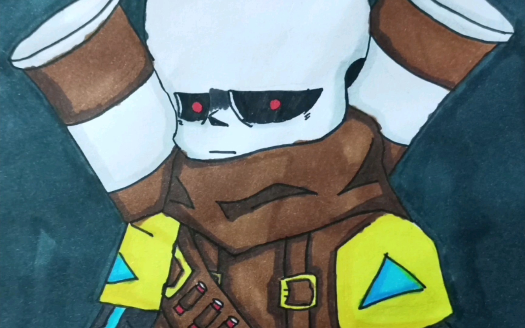 ink sans phase3hardmode(新人手繪)