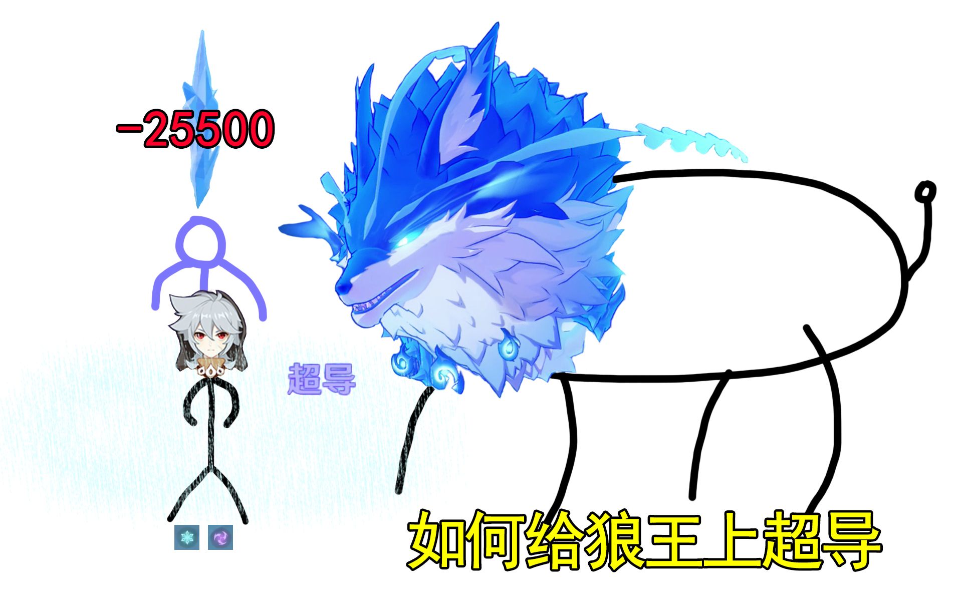 《原神》如何给狼王上超导,没养冰角色怎么上超导,从环境超导到自残超